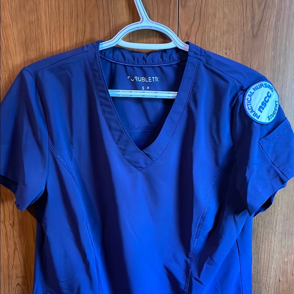 NAVY NSCC PRACTICAL NURSING STUDENT Scrub Top